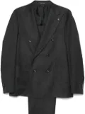Tagliatore mélange effect suit - Grey