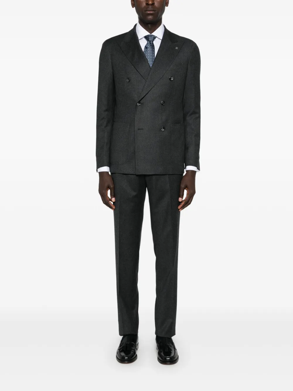 Tagliatore mélange effect suit | Double  Breasted Suits | Image 2