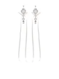 Simone Rocha diamond earrings - Neutrals