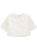 MSGM sequinned T-shirt - Neutrals