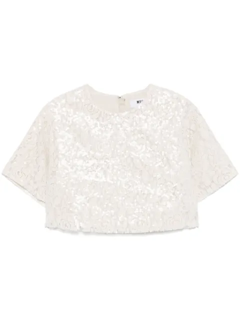 MSGM sequinned T-shirt