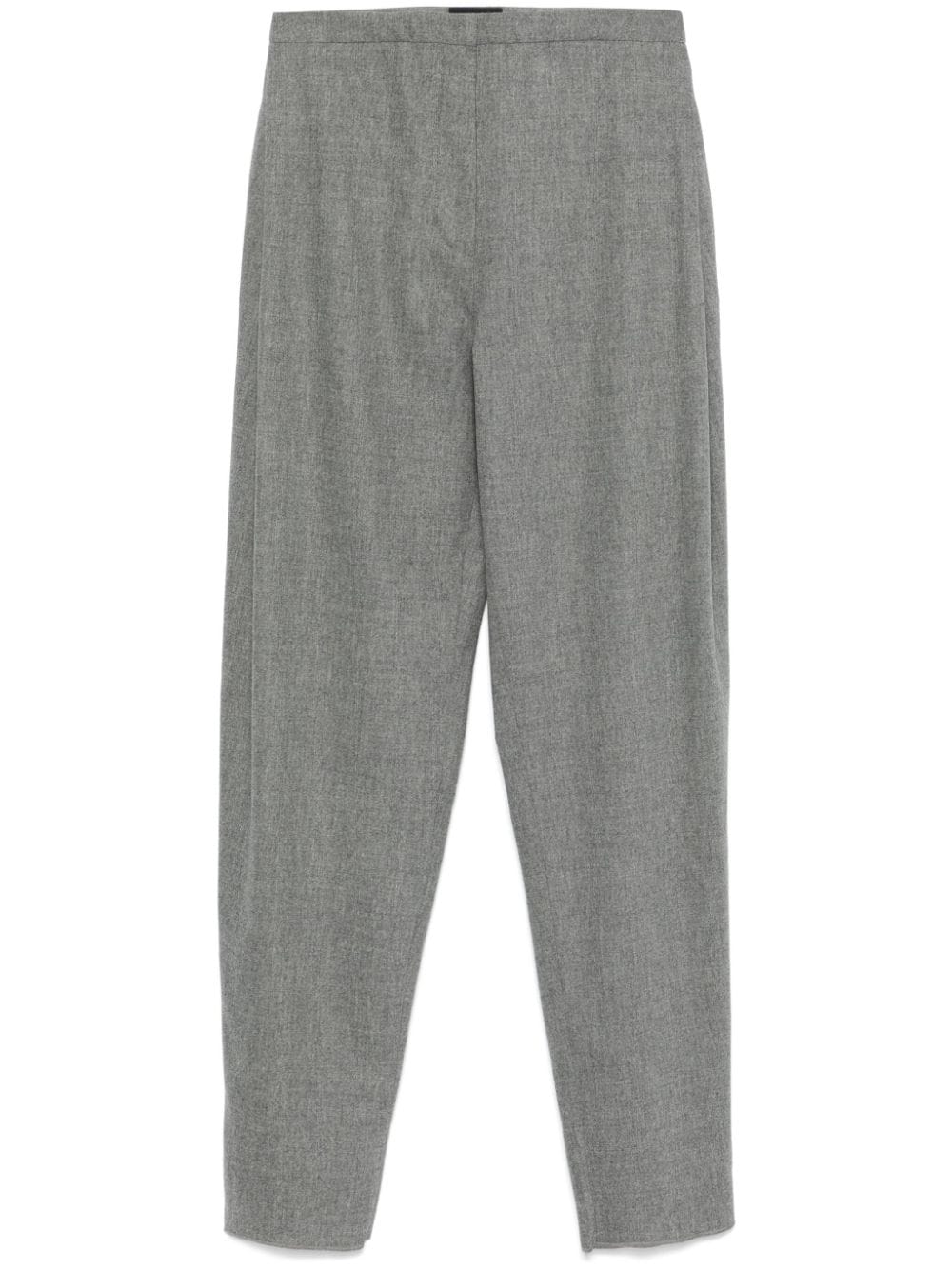 Emporio Armani mélange-effect trousers - Grey