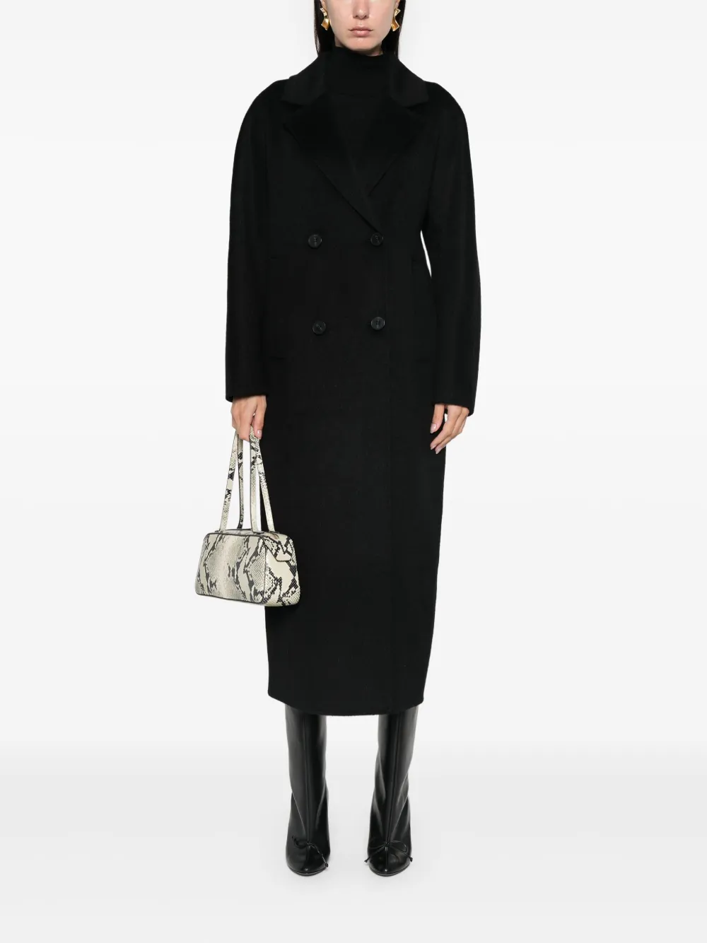 Momoni Sakura coat - Zwart