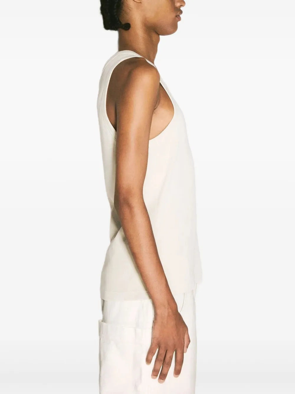 Entire Studios Round-neck Tank Top In Neutrals