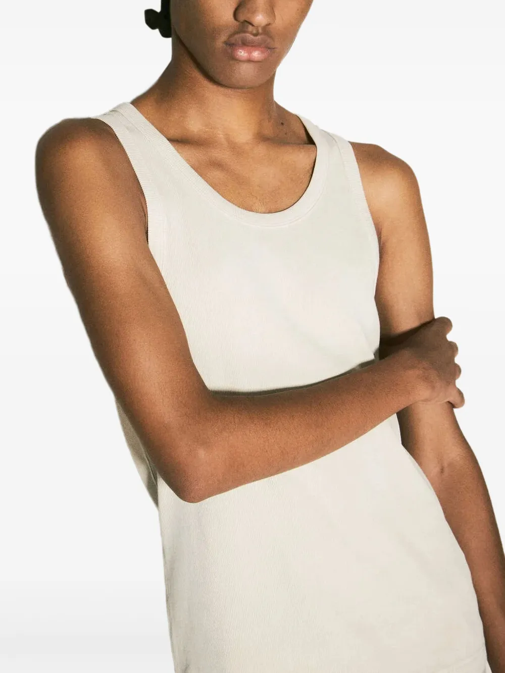 Entire Studios Round-neck Tank Top In Neutrals