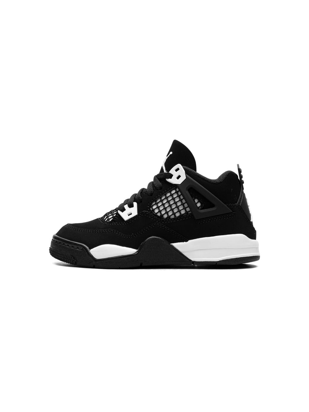 Jordan Kids Jordan 4 Retro "White Thunder" sneakers Zwart