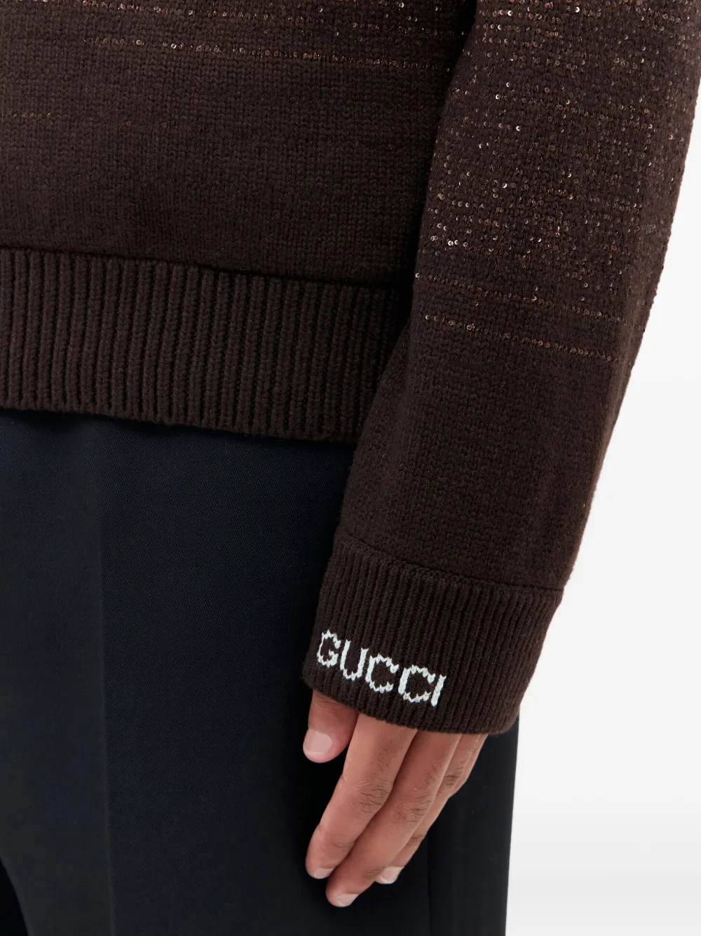 Gucci Trui met ronde hals Bruin