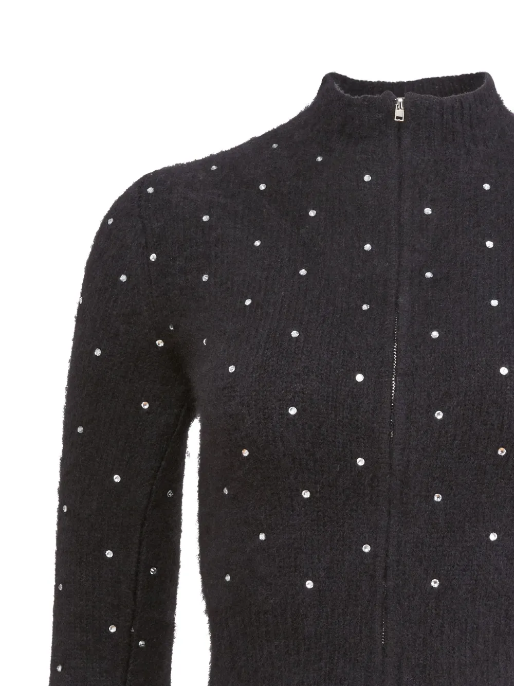Fleur Du Mal rhinestone-embellished cardigan - Zwart