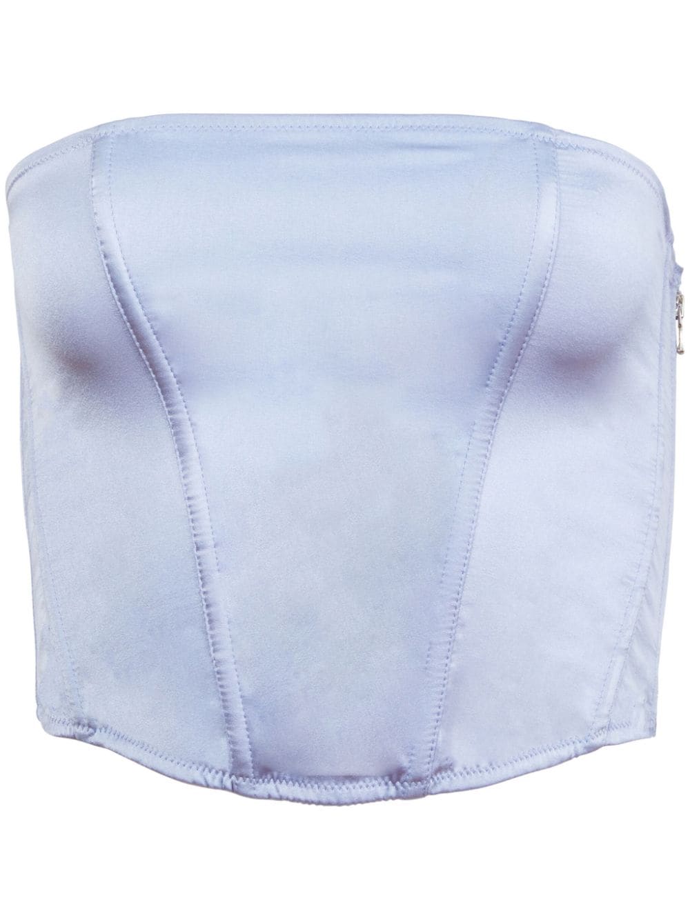 Fleur Du Mal silk corset top Blauw