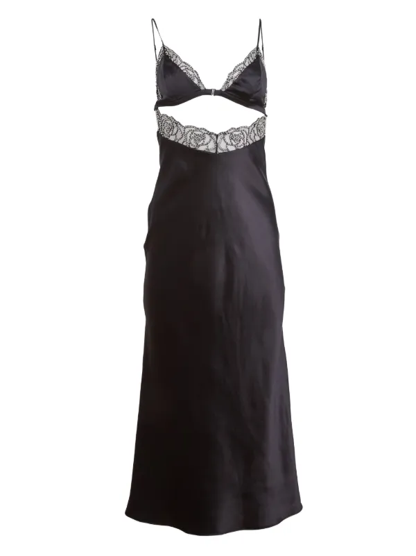 fleur du mal mini slip dress fleur du mal Crystal Low Back Mini Slip Dress in Bright Jade