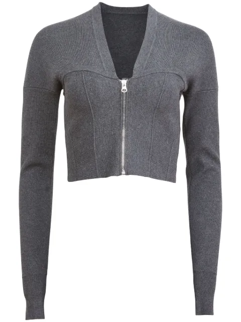 Fleur Du Mal cardigan-bustier à fermeture zippée