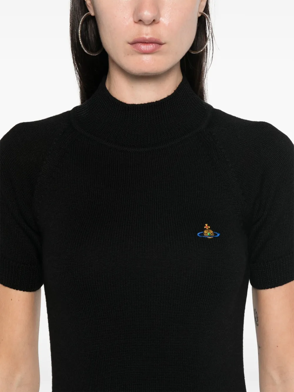 Vivienne Westwood Bea top met gedrapeerde hals Zwart