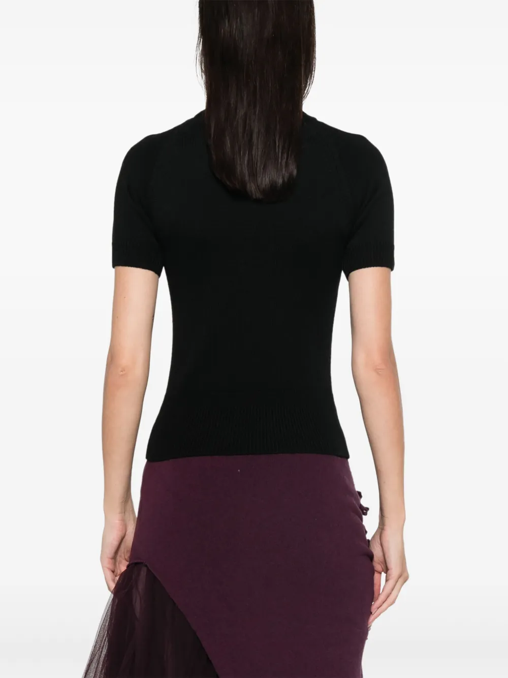 Vivienne Westwood Bea top met gedrapeerde hals Zwart