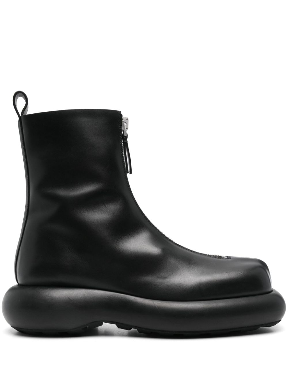 Jil Sander Pre-Owned leather ankle boots – Black