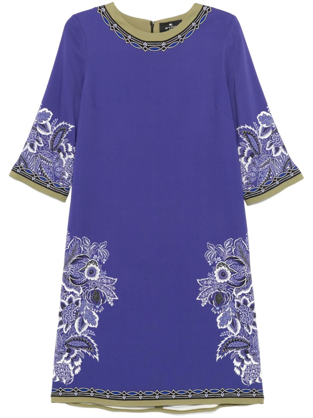 paisley print midi dress