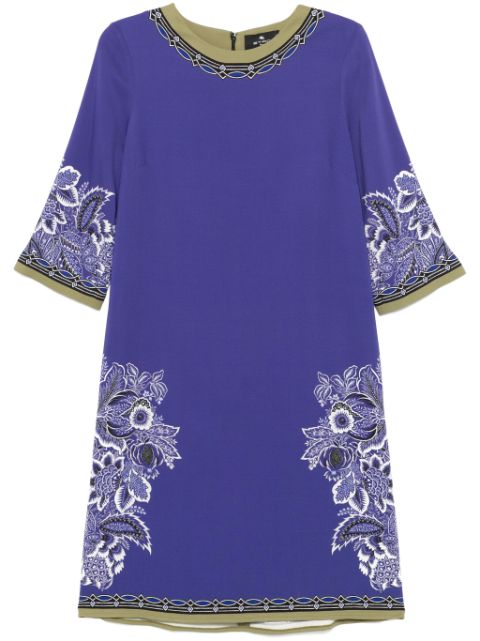 Etro paisley print midi dress Women