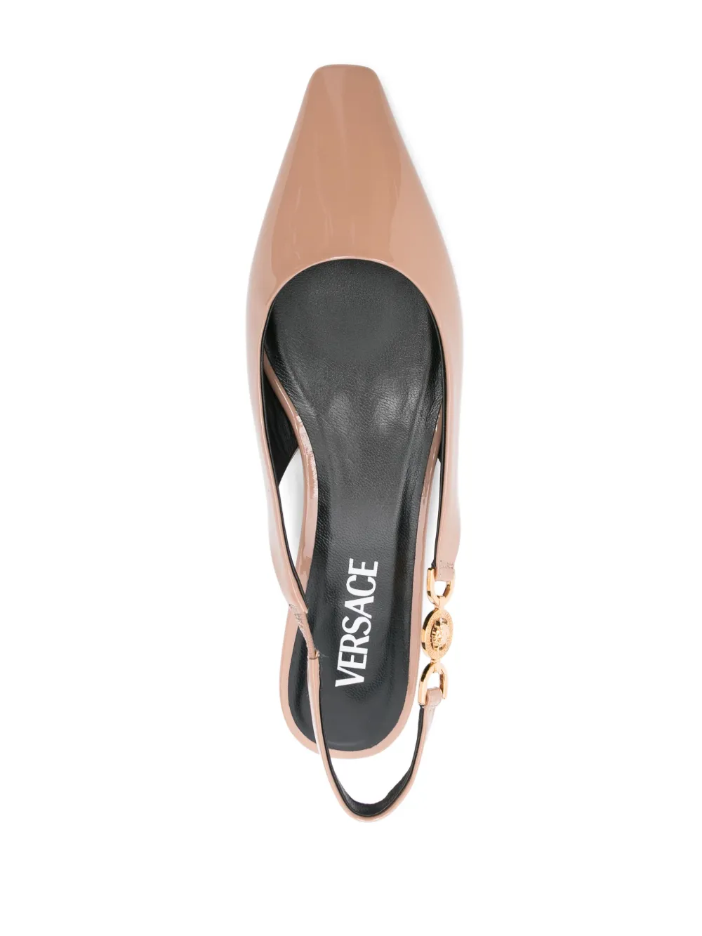 Affordable Versace Medusa-plaque ballet flats Women