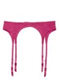 Fleur Du Mal Le Stretch lace garter belt - Pink