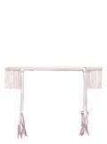 Fleur Du Mal beaded fringe garter belt - Pink