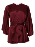 Fleur Du Mal angel-sleeve robe - Red