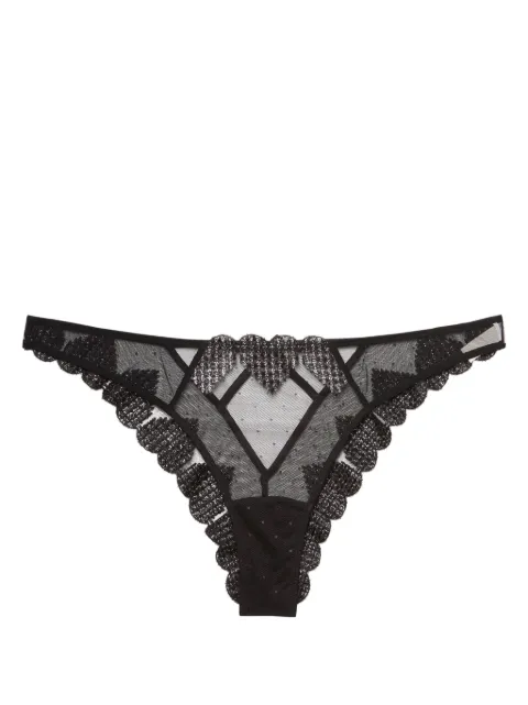 Fleur Du Mal Slip Heart con ricamo