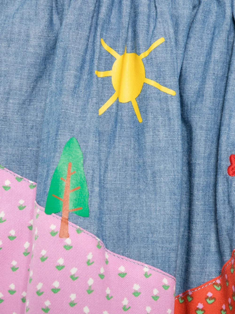 Stella McCartney Kids Rok met colourblocking Blauw