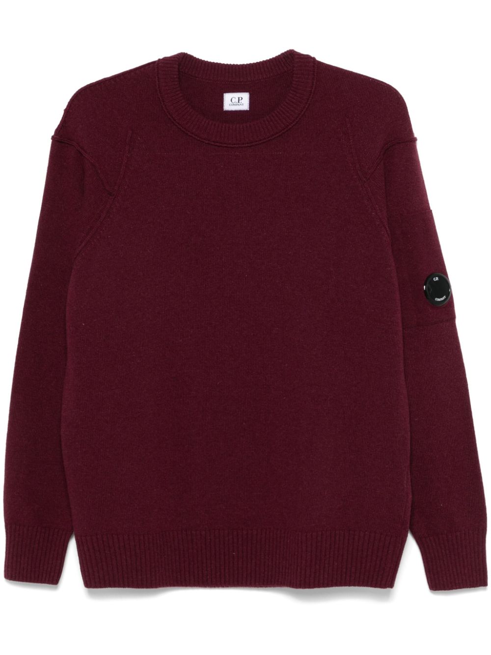 C.P. Company Lens-detail sweater - Red