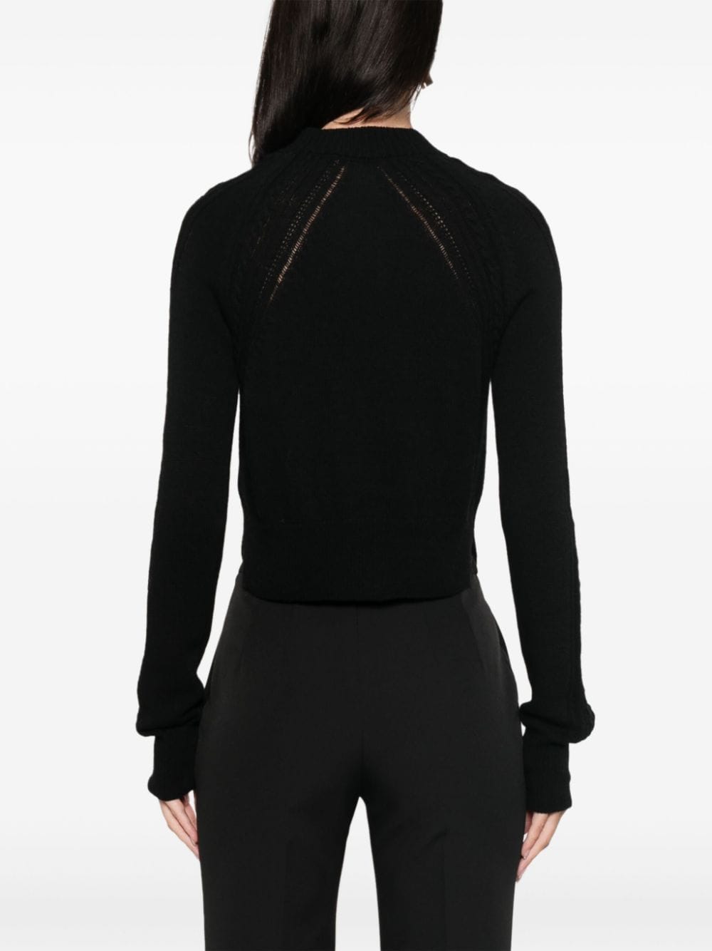 Shop Ermanno Scervino Logo-embroidered Cardigan In Black