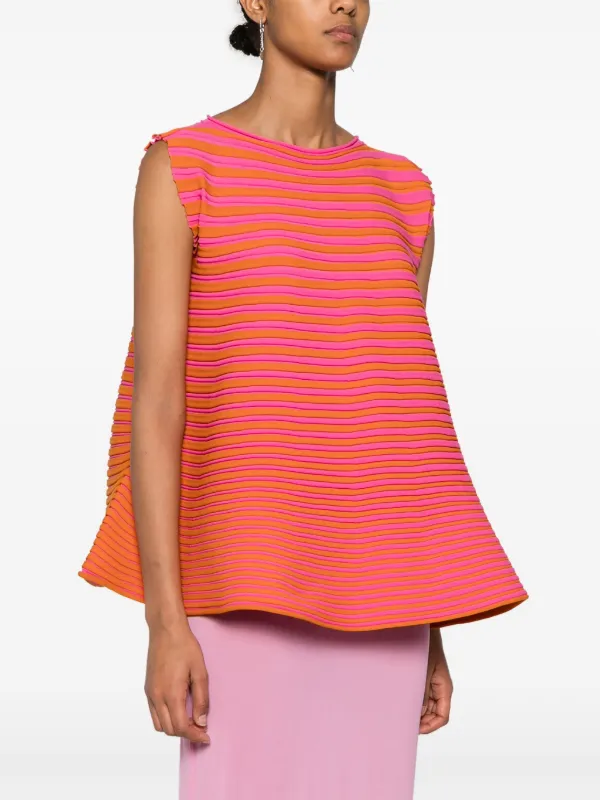 Pleats Please Issey Miyake bounce-knit Top | Pink | FARFETCH IE