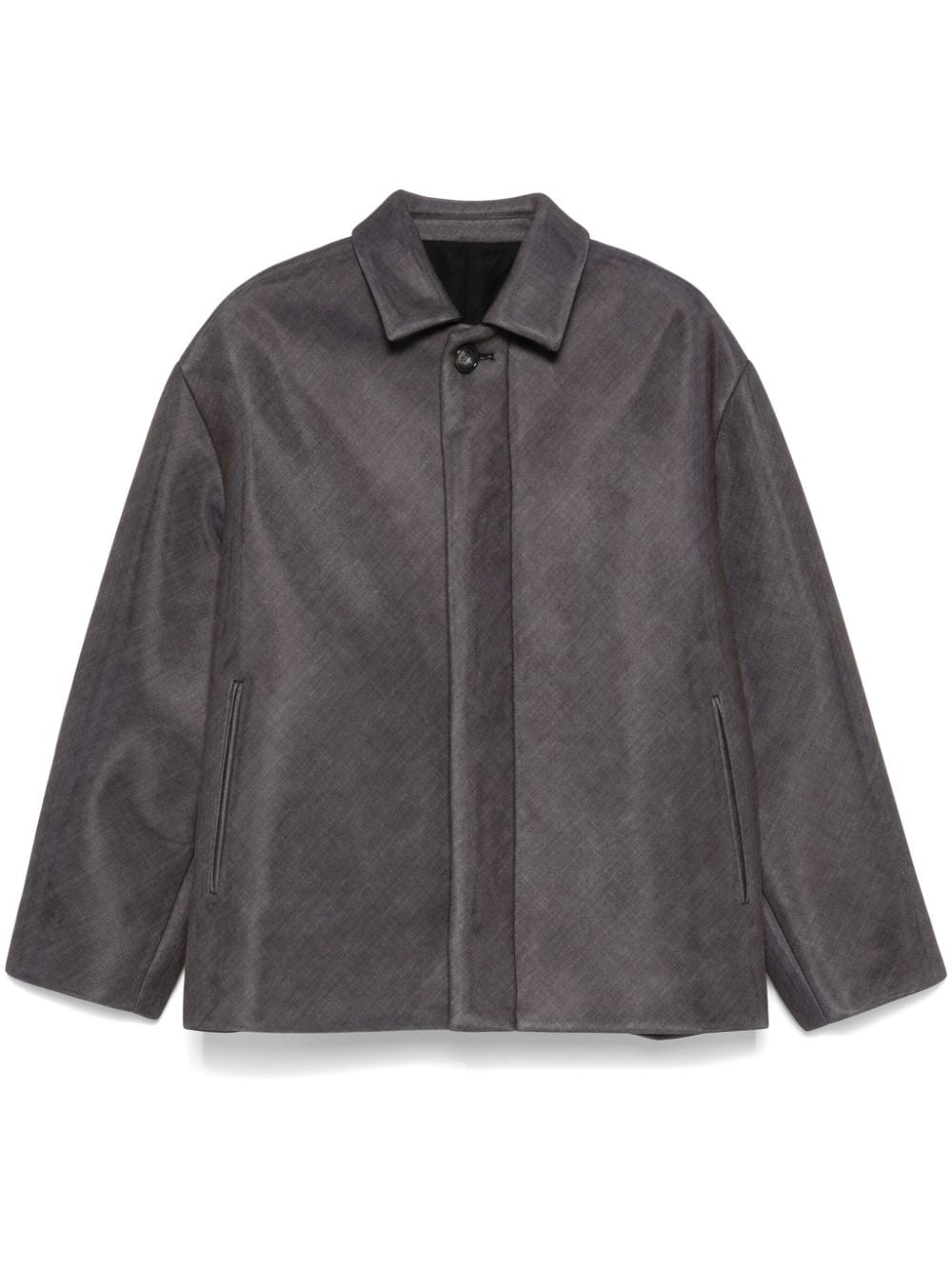 Shop Philosophy Di Lorenzo Serafini Scuba Jacket In Grey