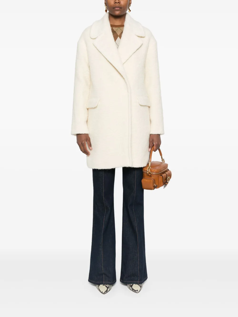 Tagliatore Astrid coat - Wit