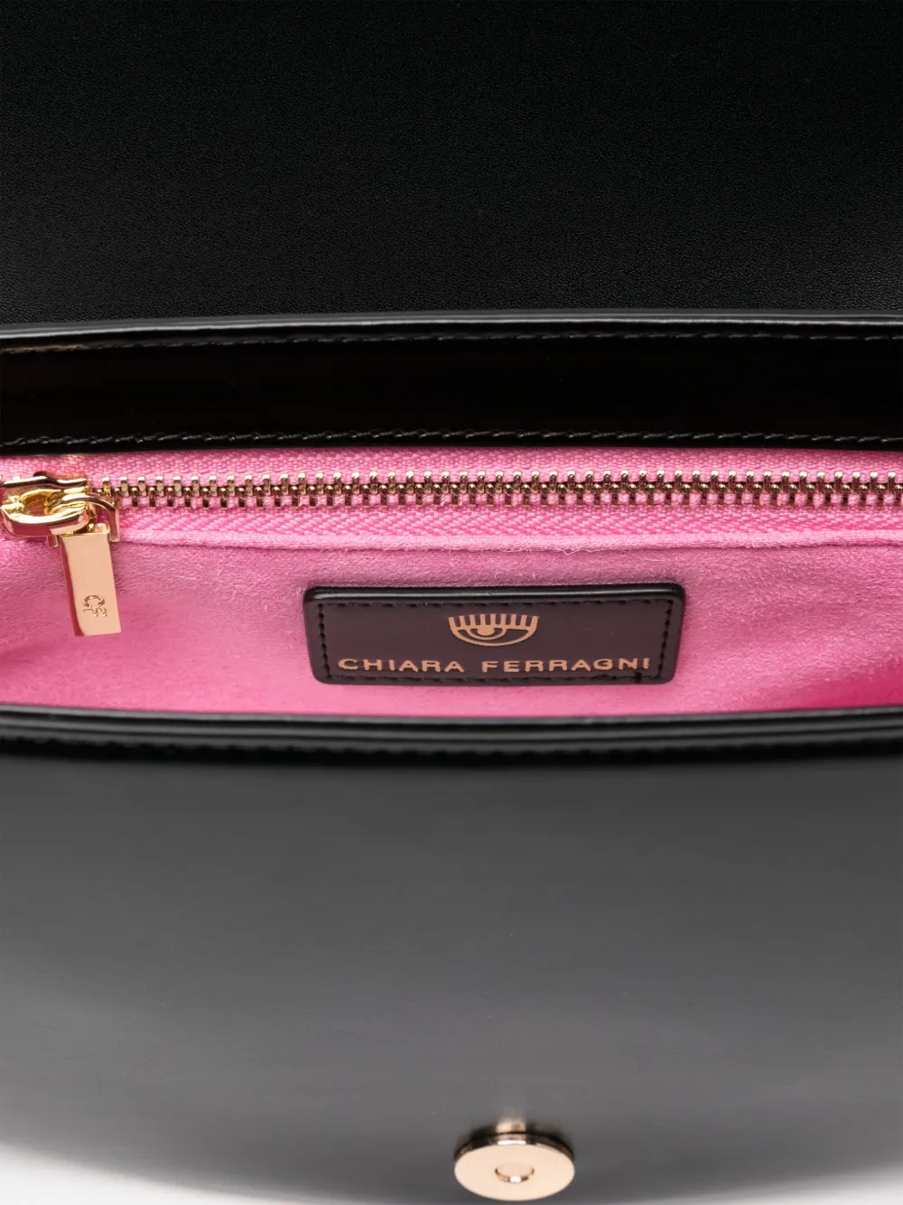 Chiara Ferragni Faux-leather Shoulder Bag In Black