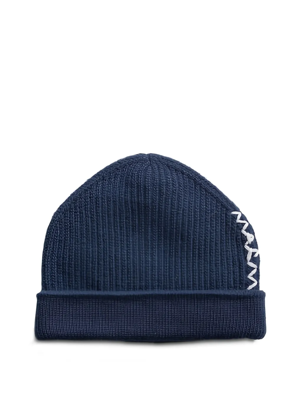 Marni logo-embroidered beanie | Blue | Image 1