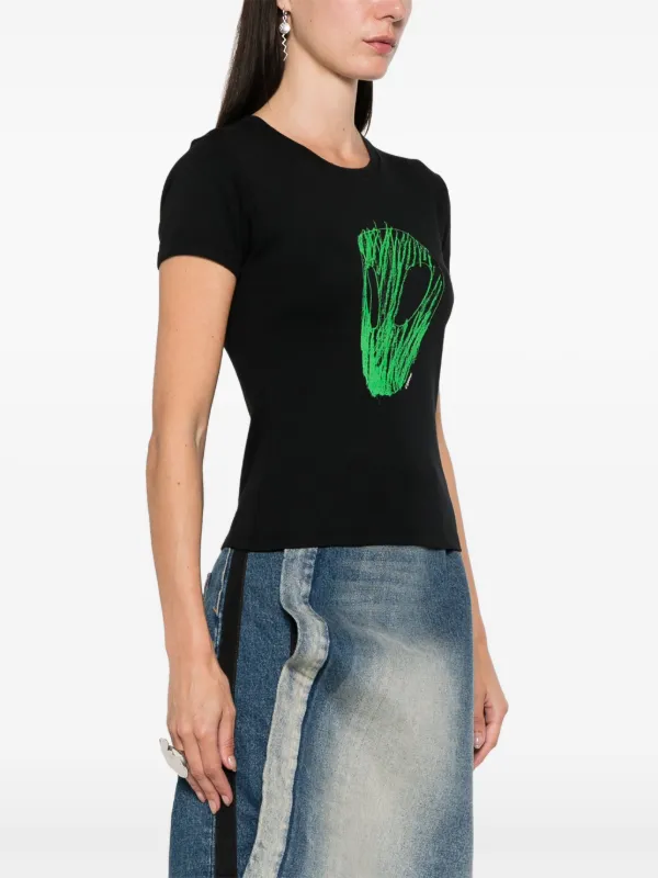 【関税込み】Coperni Tシャツ Coperni プリント Tシャツ | ブラック | FARFETCH JP