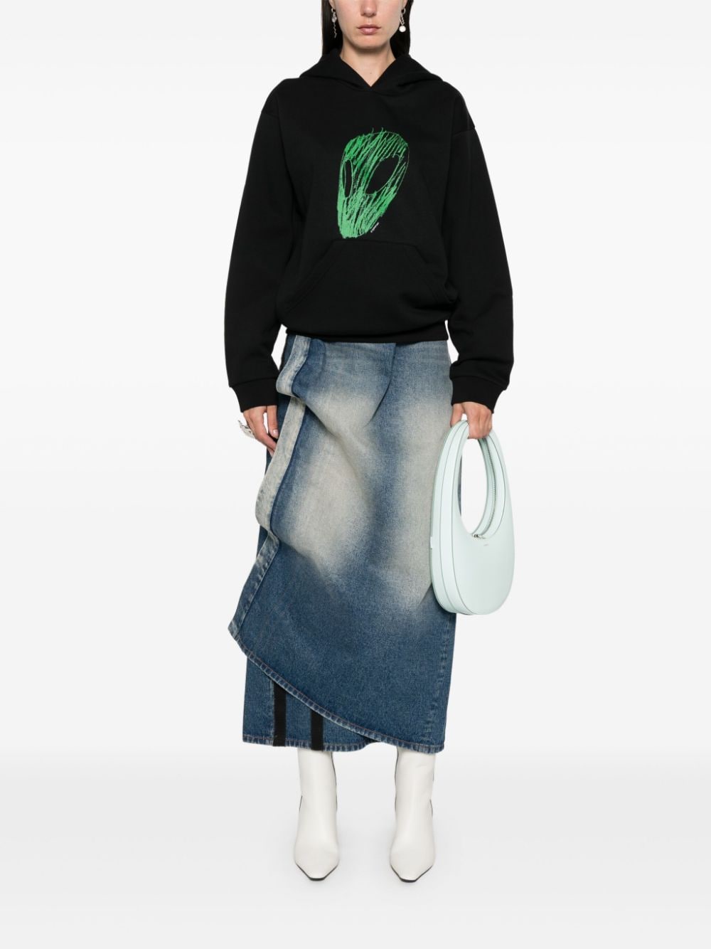 Coperni Alien Head hoodie - Zwart