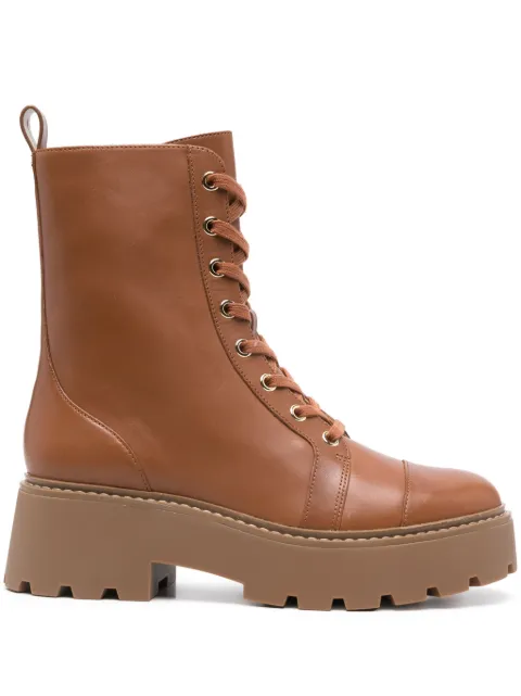Michael Michael Kors leather combat boots