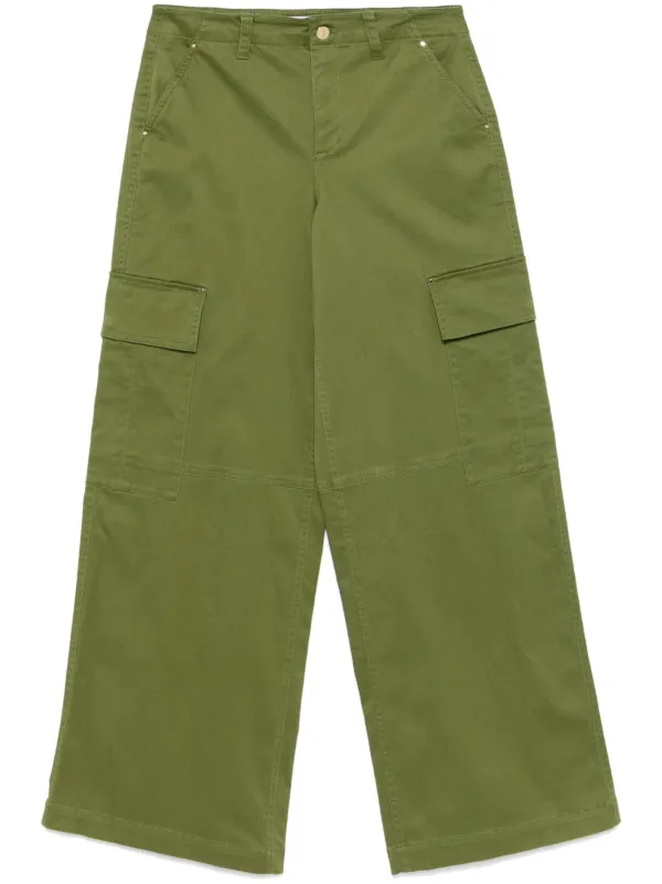 Michael Michael Kors wide leg Cargo Pants Green FARFETCH UK