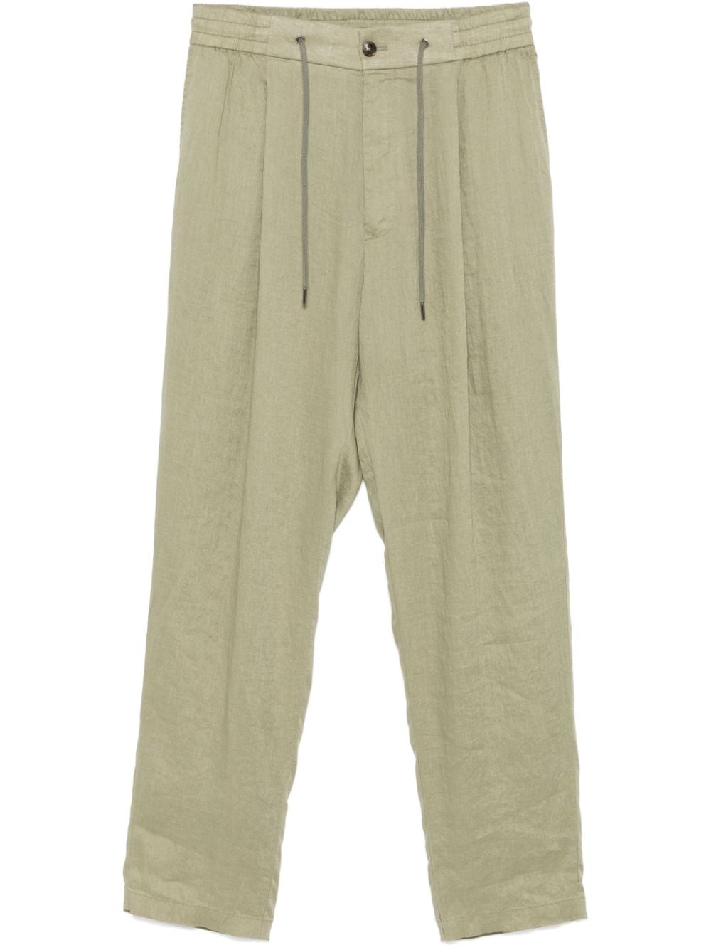 Giorgio Armani linen trousers - Green