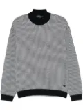 Emporio Armani logo-patch sweater - Blue