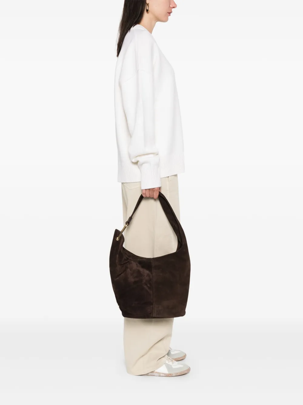 Michael Michael Kors medium suede shoulder bag - Bruin