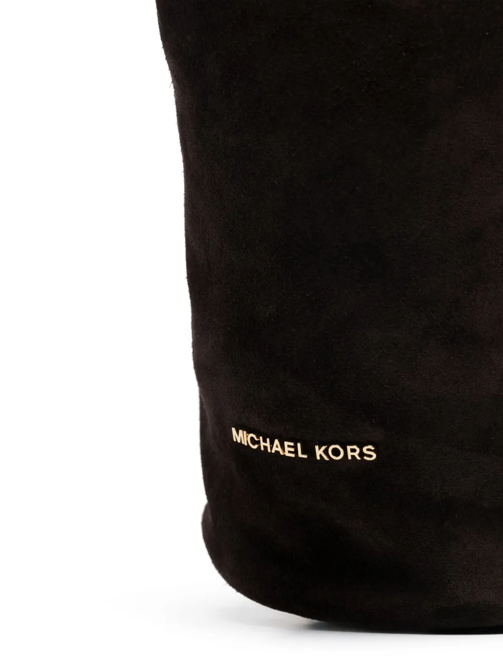 Michael Kors Medium suède schoudertas Bruin