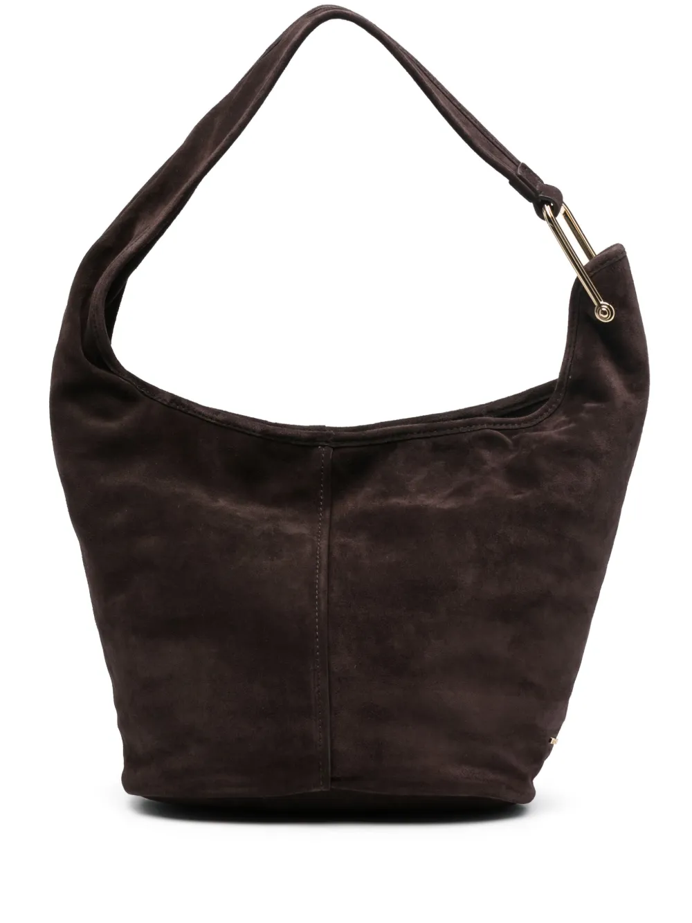 Michael Kors Medium suède schoudertas Bruin