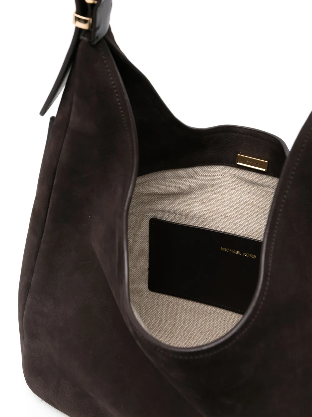 Michael Kors Nolita grote schoudertas Bruin