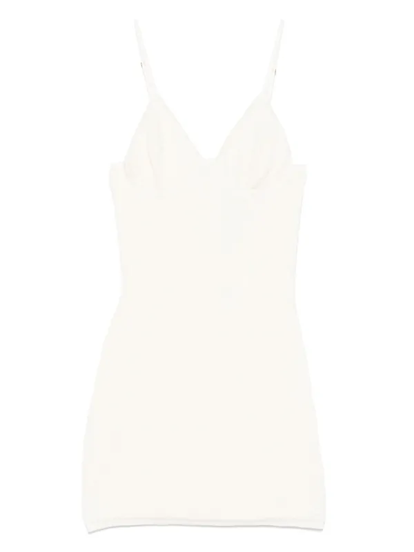 【送料&関税込】Jacquemus La Mini Robe Scala Mini Dress Jacquemus La Mini Robe Scala Dress | Neutrals | FARFETCH CA