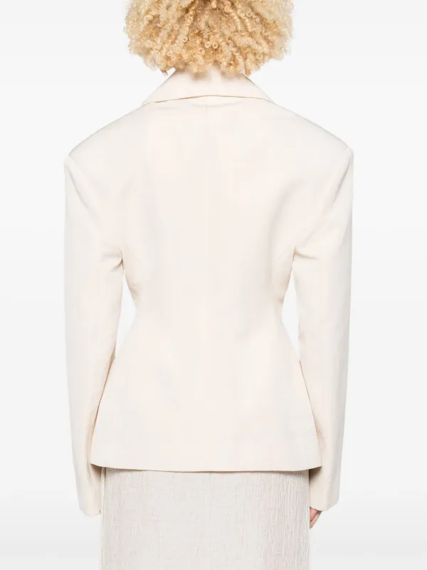 【送料&関税込】Jacquemus Jacket la Veste Norma Jacquemus La Veste Norma Blazer | Neutrals | FARFETCH
