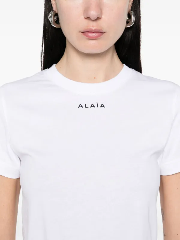 Tシャツ・カットソー ALAIA T-SHIRTS BLANC Alaïa Classic T-shirt | White | FARFETCH AO