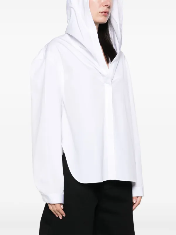 ALAÏA WHITE/BLACK ALAIA T SHIRT IN JERSEY |ALAÏA US