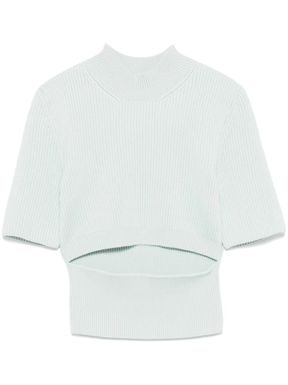 Alaïa ribbed T-shirt | Green | Image 1