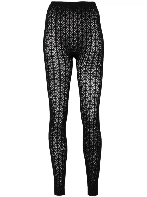 Alaïa leggins de encaje