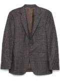 Canali plaid-check blazer - Brown